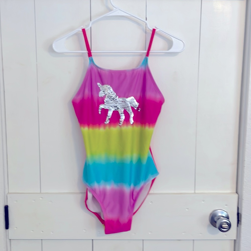Cat & Jack Unicorn One Piece Bathingsuit Swim